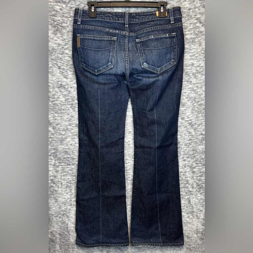 PAIGE Laurel Canyon Bootcut Denim Jeans Dark Blue Size 30 / 10 EUC - Picture 9 of 16